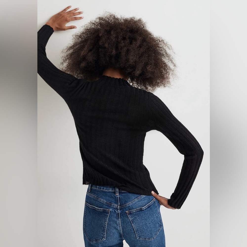 Madewell Alpaca-Blend Mockneck Sweater - Picture 4 of 9